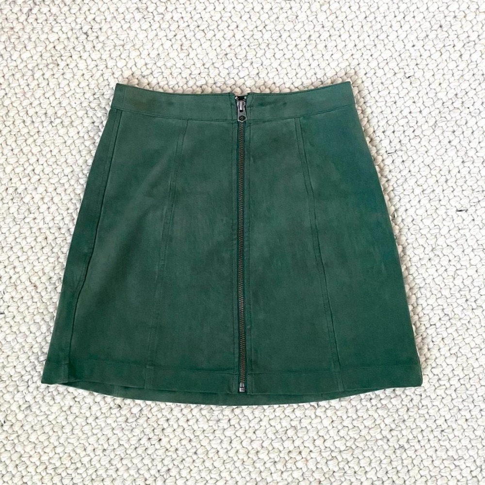 Aritzia Wilfred Dark Green Mini Skirt - Size 2